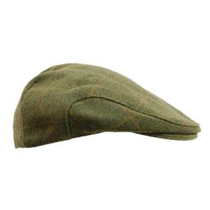 Adult Dark Derby Tweed Flat Cap 