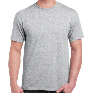 Sports Grey Short Sleeve T-Shirt