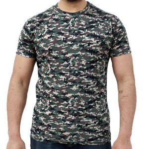 Game Digital Woodland Camouflage Short Sleeve T-shirt